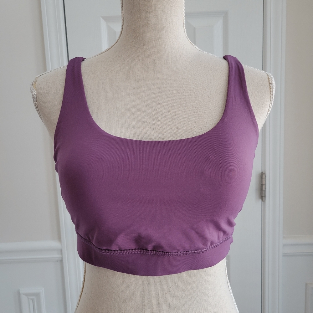 Lululemon Energy Bra Size 10 Grape Thistle Luxtreme Strappy Back Yoga Gym Train - Picture 5 of 12